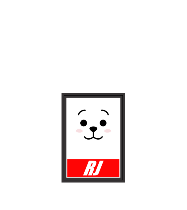 BTS RJ minta fehér pólón