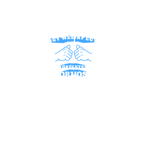 Így néz ki egy tökéletes ORVOS minta fekete pólón