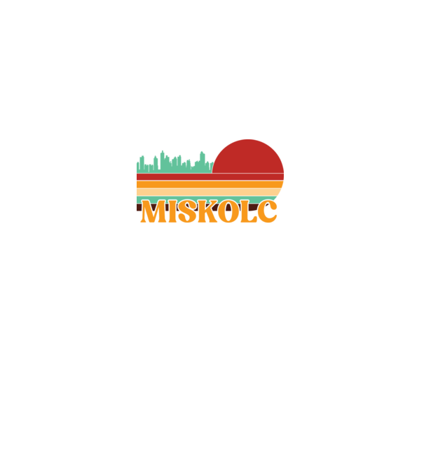 Miskolc minta szürke pólón