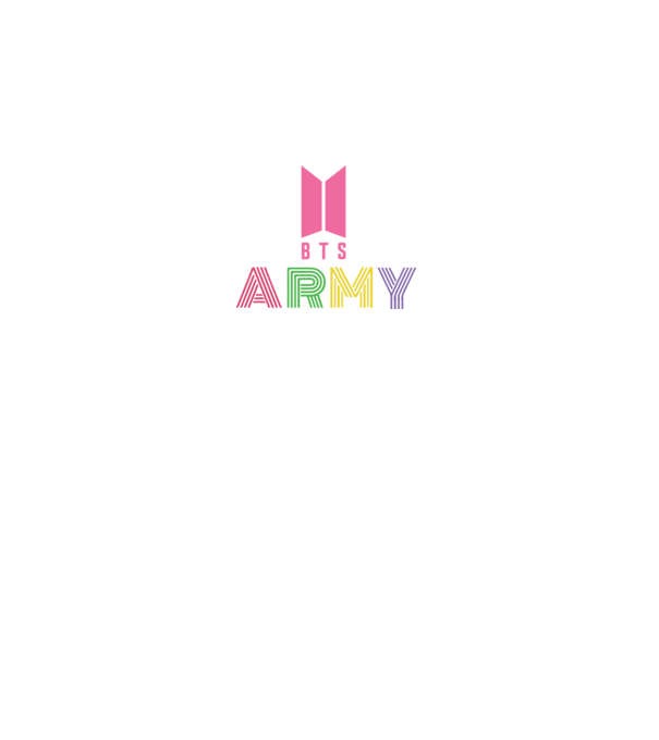 BTS ARMY minta fekete pólón