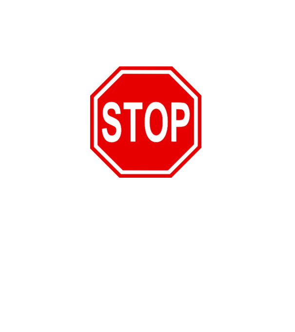 STOP minta fekete pólón