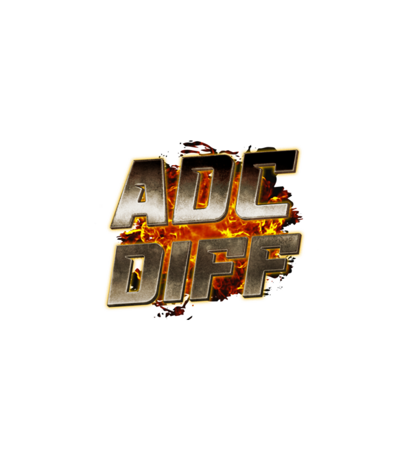 ADC DIFF metalic fire minta fehér pólón