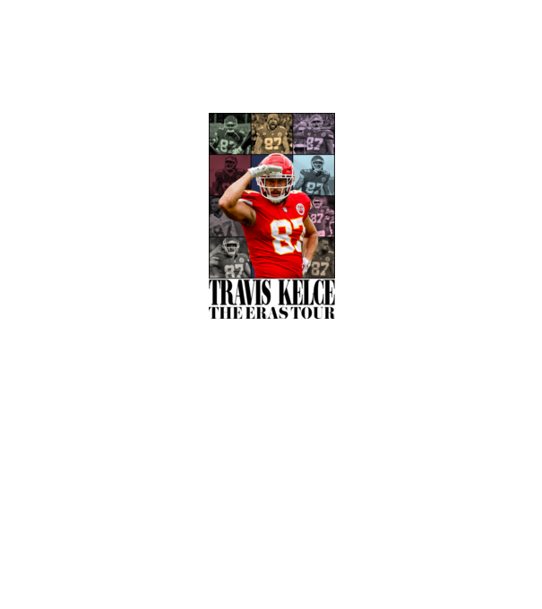Taylor Swift Eras Travis Kelce minta fehér pólón