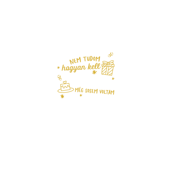 Még sosem voltam 55 éves minta fekete pólón