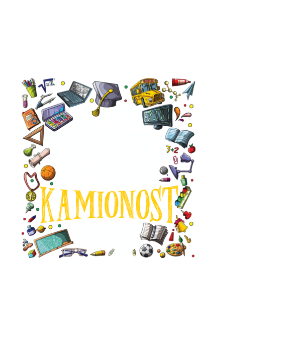 Jövőbeli kamionos minta fekete pólón
