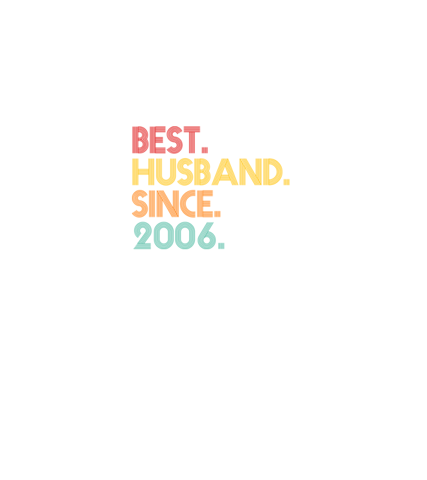 best husband since 2006 retro minta fekete pólón