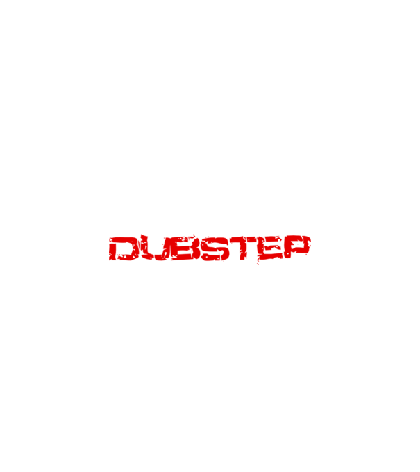 Dubstep minta fehér pólón
