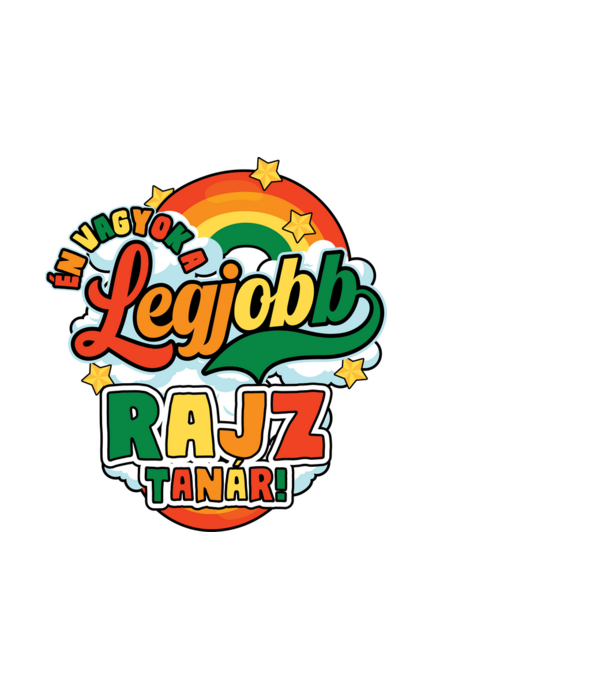 Legjobb rajz tanár minta fehér pólón