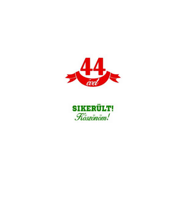 44 évet vártam... minta fekete pólón