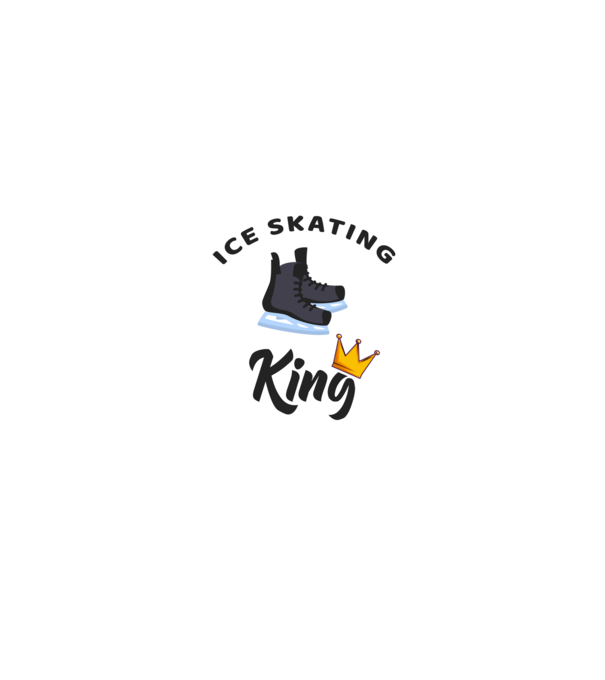 Ice skatin King minta fekete pólón