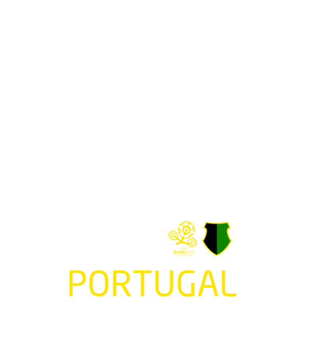 Portugália minta sötétkék pólón