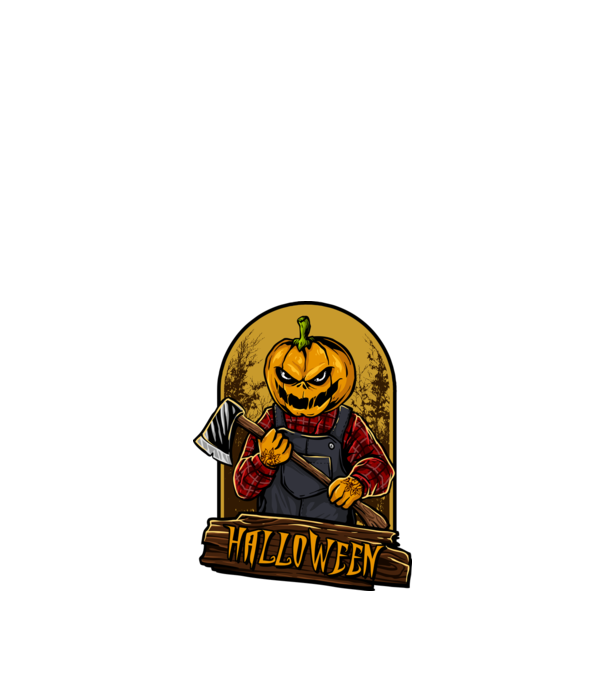 Scary halloween minta fekete pólón