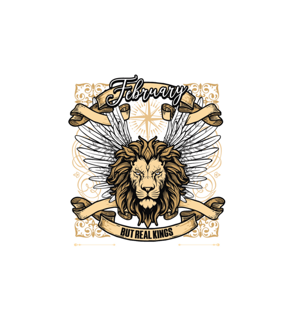 KINGS ARE BORN 1995 - FEBRUÁR minta fehér pólón