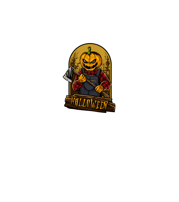 Scary halloween minta fekete pólón