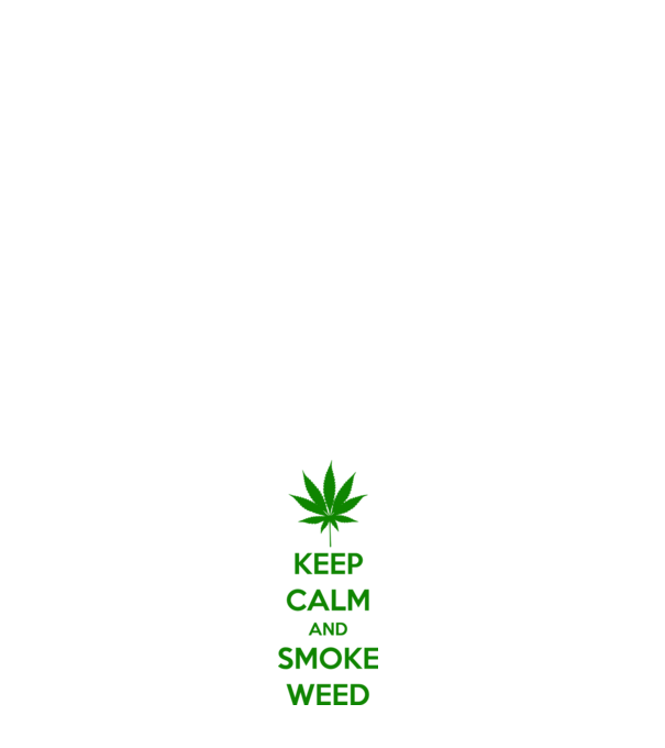 Keep calm - SMOKE WEED minta fehér pólón