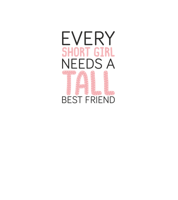 Tall Friend minta fehér pólón