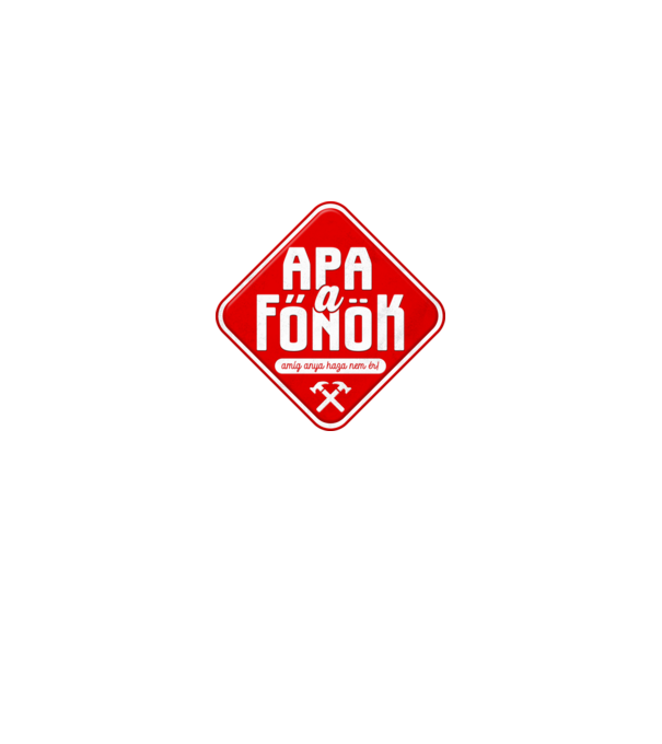 Apa a Főnök minta királykék pólón