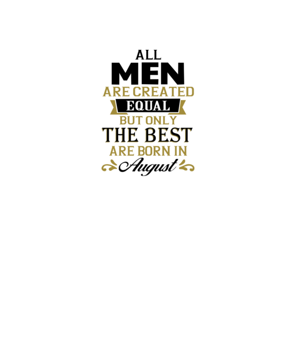 All men created equal....august minta sárga pólón