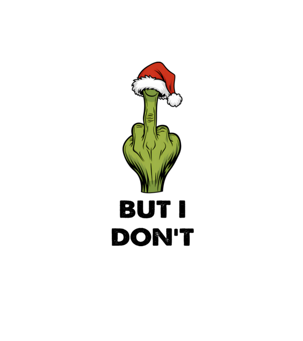 Szeretem a karácsonyi páros pólókat, de én nem Grinch Fehér pólóra angol minta homokszín pólón