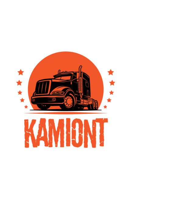 Az igazi férfiak kamiont vezetnek minta fekete pólón