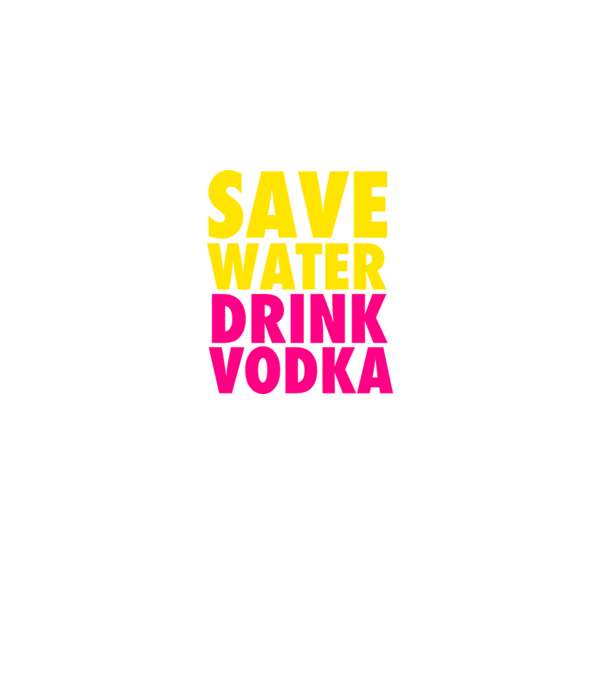 SAVE WATER DRINK VODKA minta sötétkék pólón