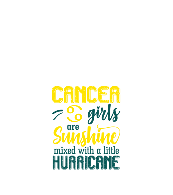 Sunshine with Hurricane CANCER minta fekete pólón
