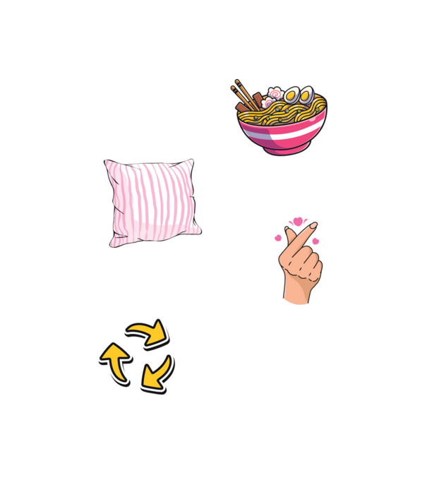 K-POP EAT SLEEP minta fehér pólón