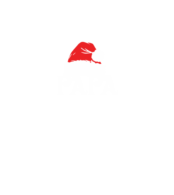 Mikulás sapka Papa minta fekete pólón