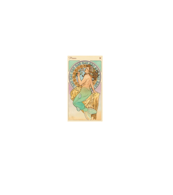 Tarot Horoszkóp HALAK minta fehér pólón
