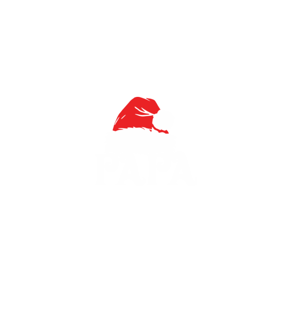 Mikulás sapka Papa minta fekete pólón
