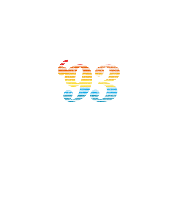 Retro születésnap 1993 minta fehér pólón