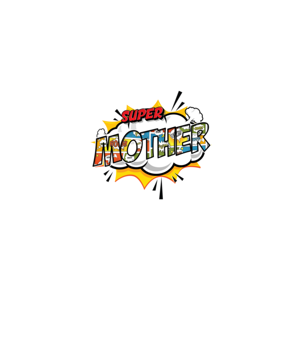Comic Mother minta világos rózsaszín pólón