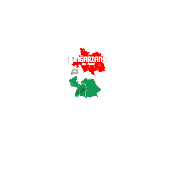 Futball EB 2024 HUNGARIANS ON TOUR fekete alapra minta királykék pólón
