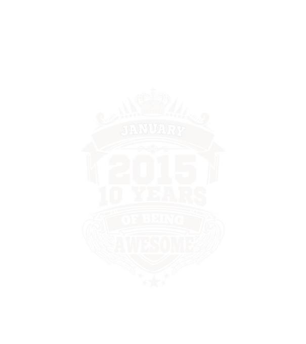Awesome being of 2015 JANUÁR minta fehér pólón
