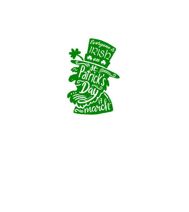 Everyone is irish leprechaun minta fehér pólón