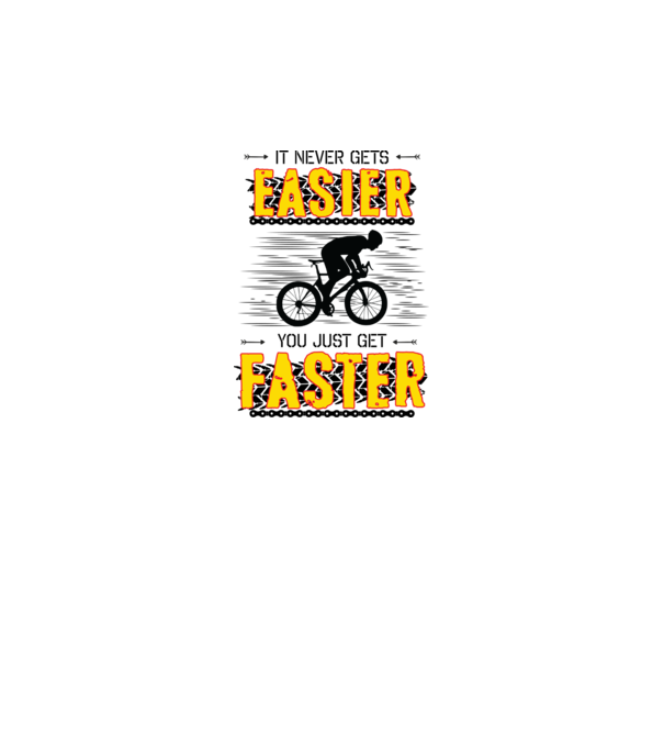 it never gets easier minta fehér pólón