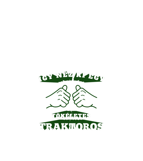 Így néz ki egy tökéletes TRAKTOROS minta fekete pólón