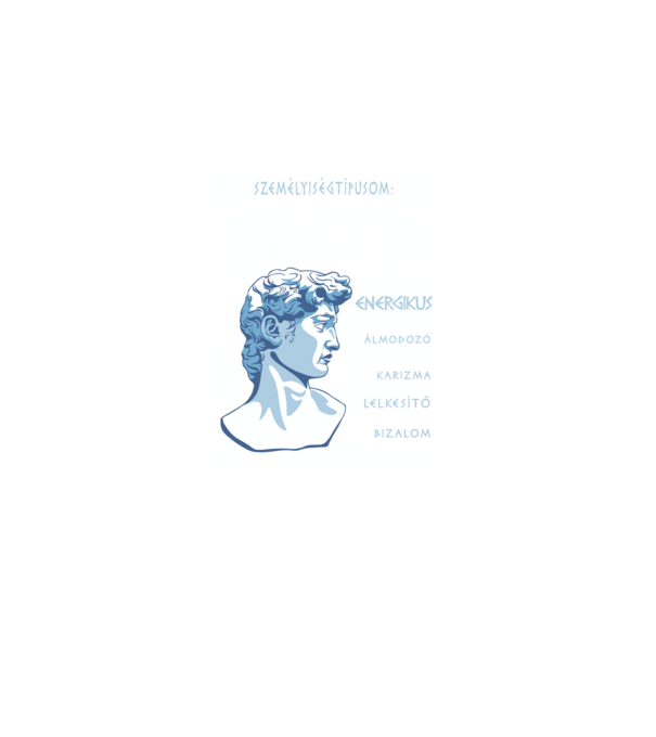 16 Személyiségtipus GREEK STYLE ENFP minta fekete pólón