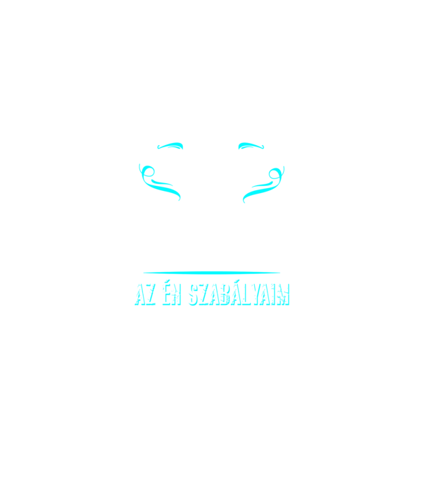 Az én pultom az én szabályaim minta fekete pólón