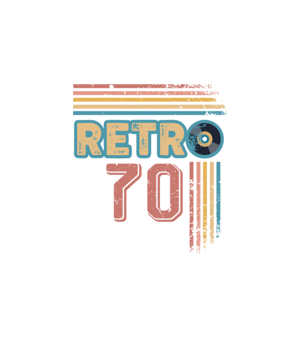 retro_70 minta fehér pólón