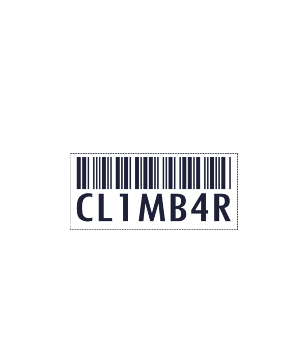 climber minta narancssárga pólón