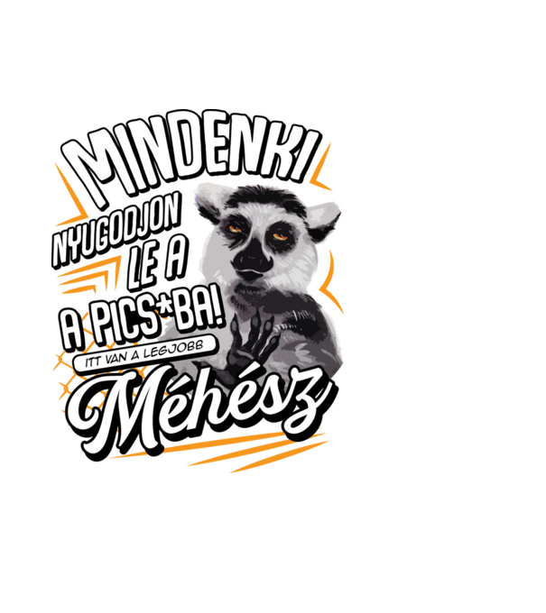 Itt van a legjobb Méhész minta fekete pólón