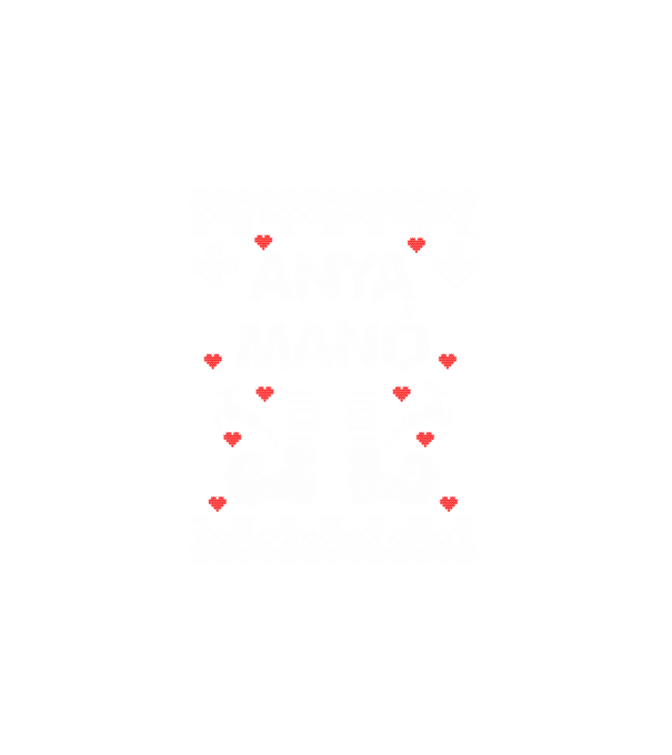 Anya Manó ugly sweater minta fehér pólón
