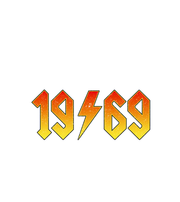 Rock születésnap 1969 Június minta királykék pólón