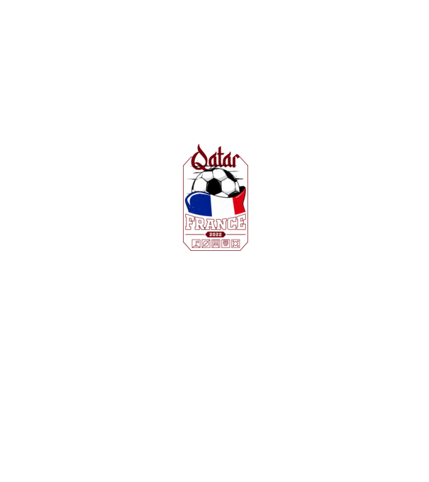 Quatar team france minta fehér/piros pólón