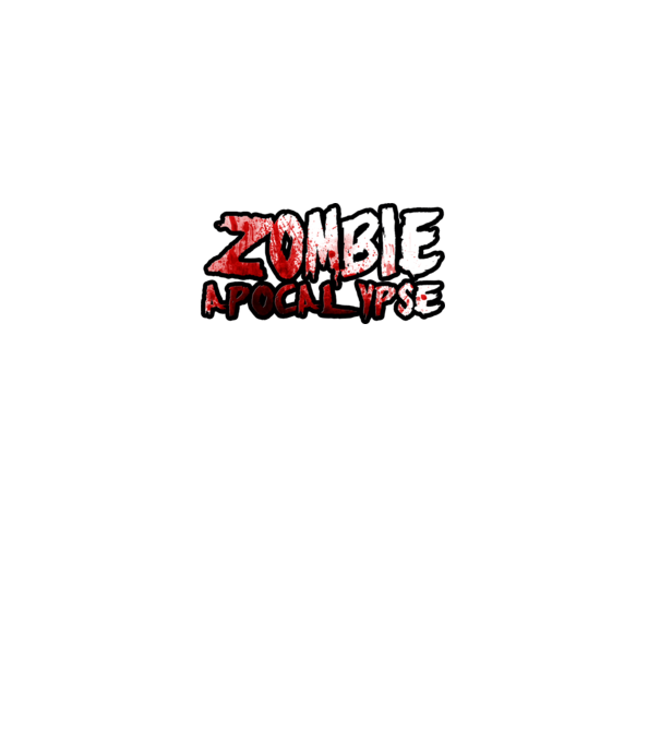 zombiea minta fehér pólón