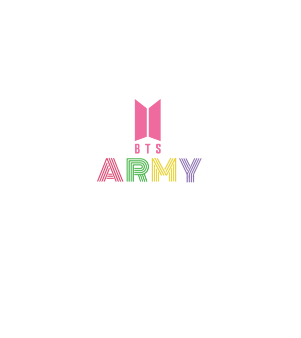 BTS ARMY minta fekete pólón