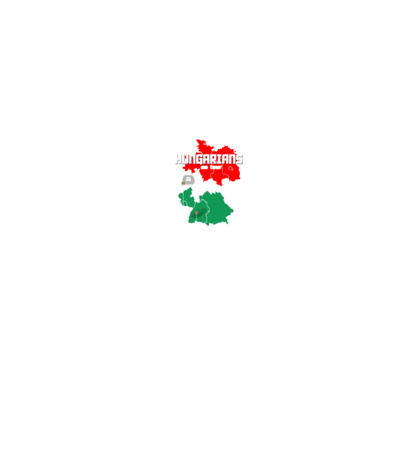 Futball EB 2024 HUNGARIANS ON TOUR fekete alapra minta fekete pólón