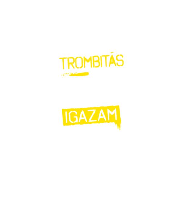 Trombitás vagyok, mindig igazam van minta fekete pólón
