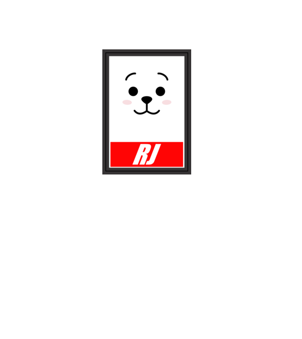 BTS RJ minta fehér pólón